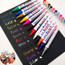 Load image into Gallery viewer, 13 Colors White Waterproof Rubber Permanent Paint Marker Pen Car Tyre Tread Environmental Tire Painting Dropshipping
